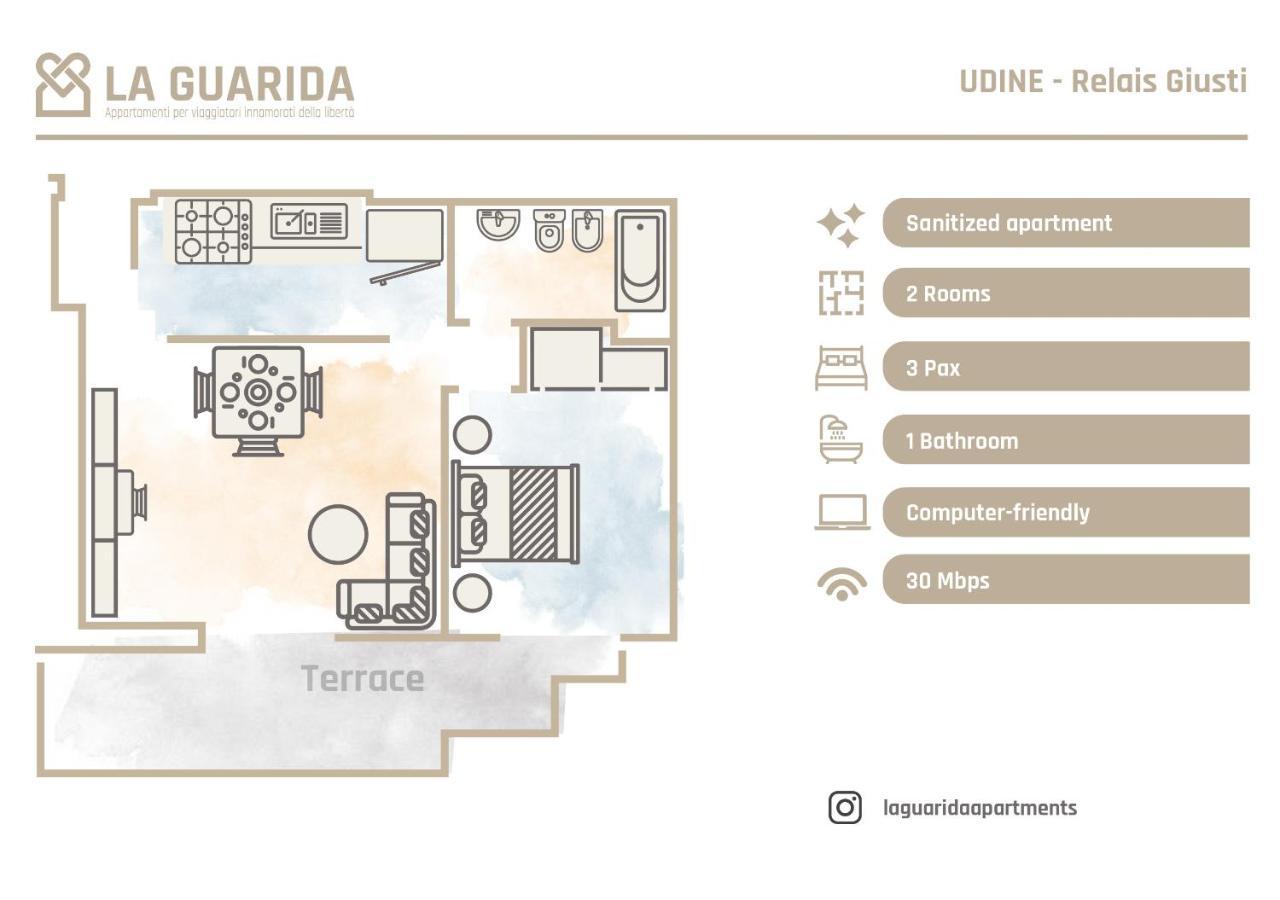 Relais Giusti 2 - La Guarida Apartment Udine Bagian luar foto